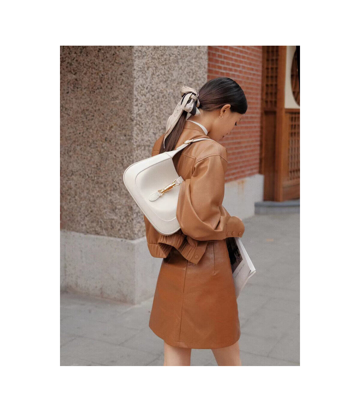 Gucci Jackie 1961 Small Hobo Bag In White Leather 27.5cm