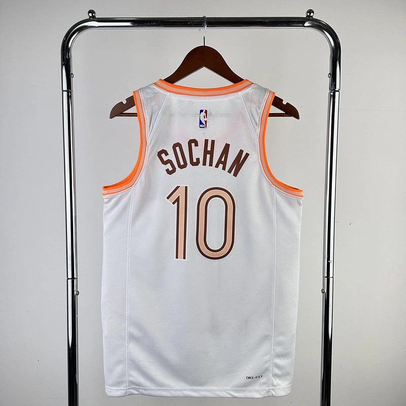 2024 NBA San Antonio Spurs 10 SOCHAN Basketball Jersey