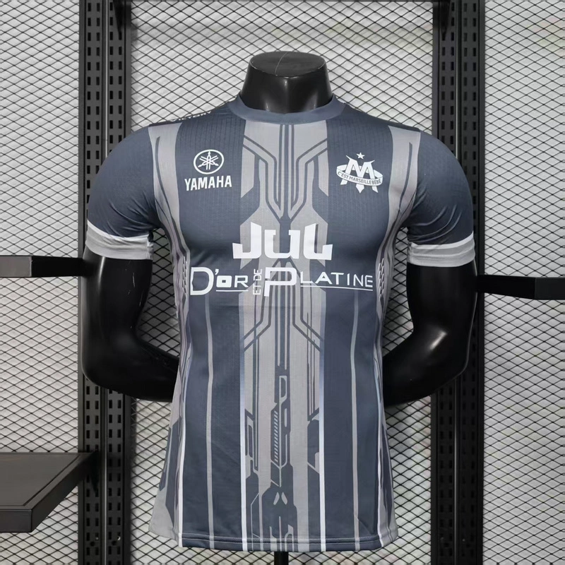 Player 2025-26 Marseille OM Grey Special EditioFootball jersey