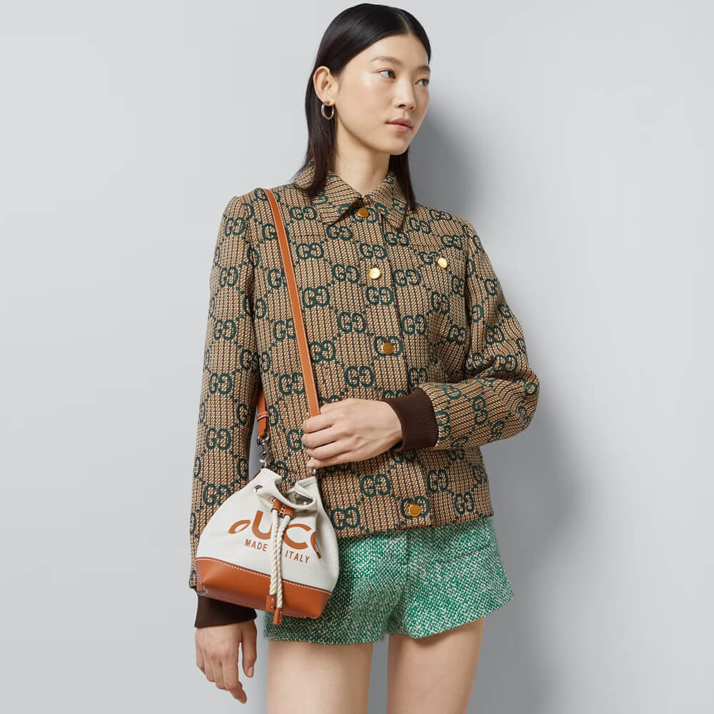 Gucci Mini Shoulder Bag With Gucci Print