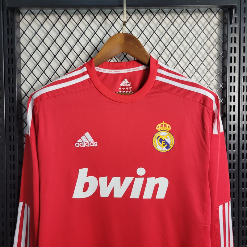 2011/2012 Retro Long Sleeve Real Madrid Third Away Soccer Jersey 1:1 Thai Quality