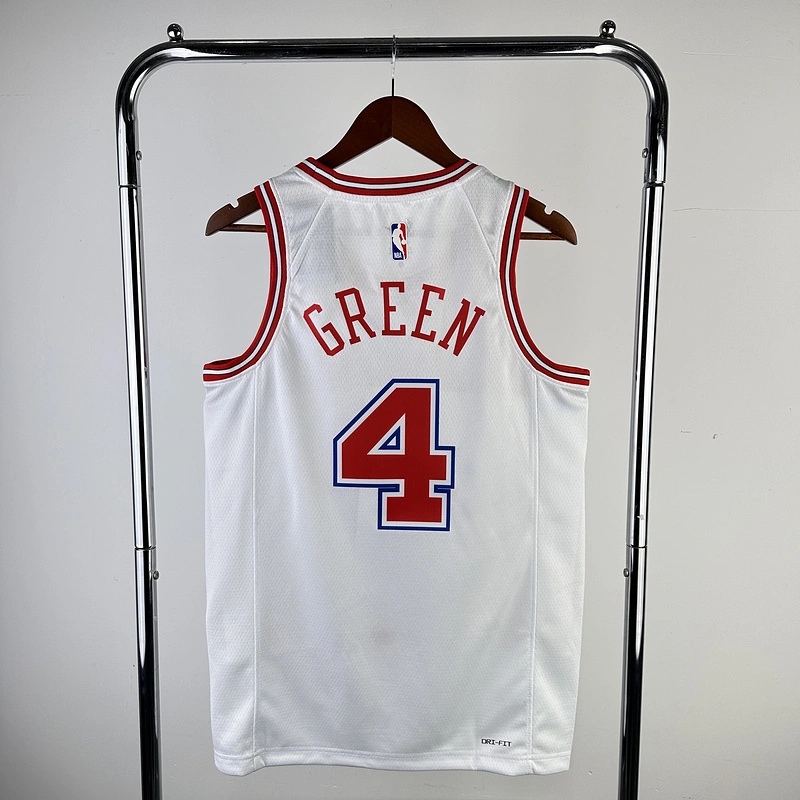 2024 NBA Houston Rockets 4 GREEN Basketball Jersey