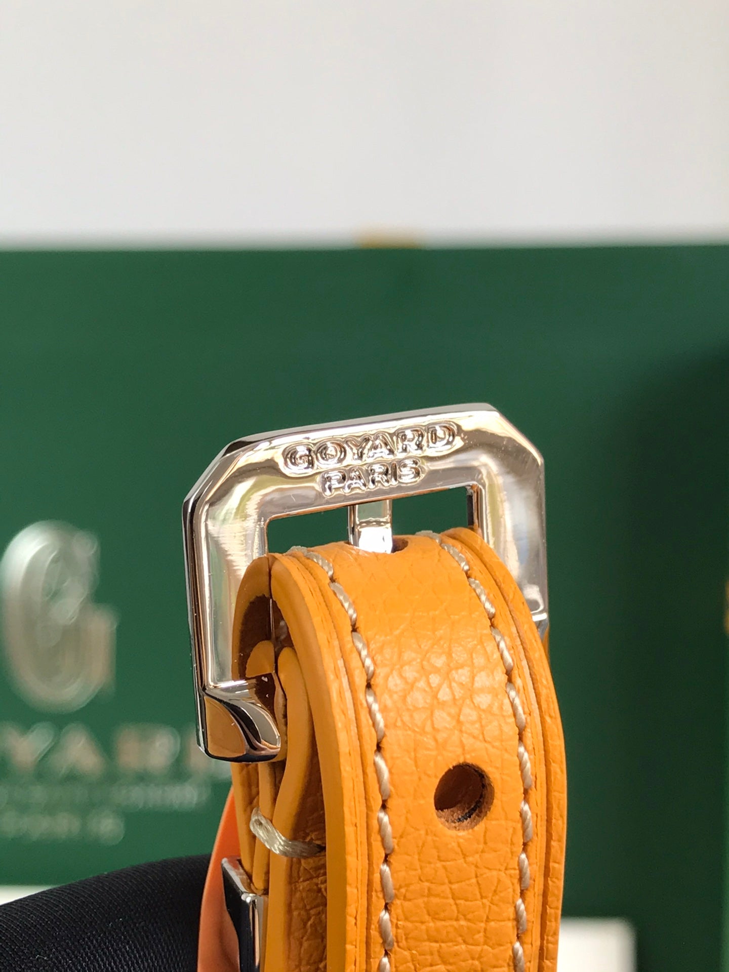 Goyard Hirondelle Bag 25 Cm Yellow Lambskin And Goyardine Canvas