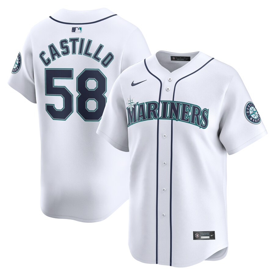 Luis Castillo Seattle Mariners Home Limited Player Jersey White