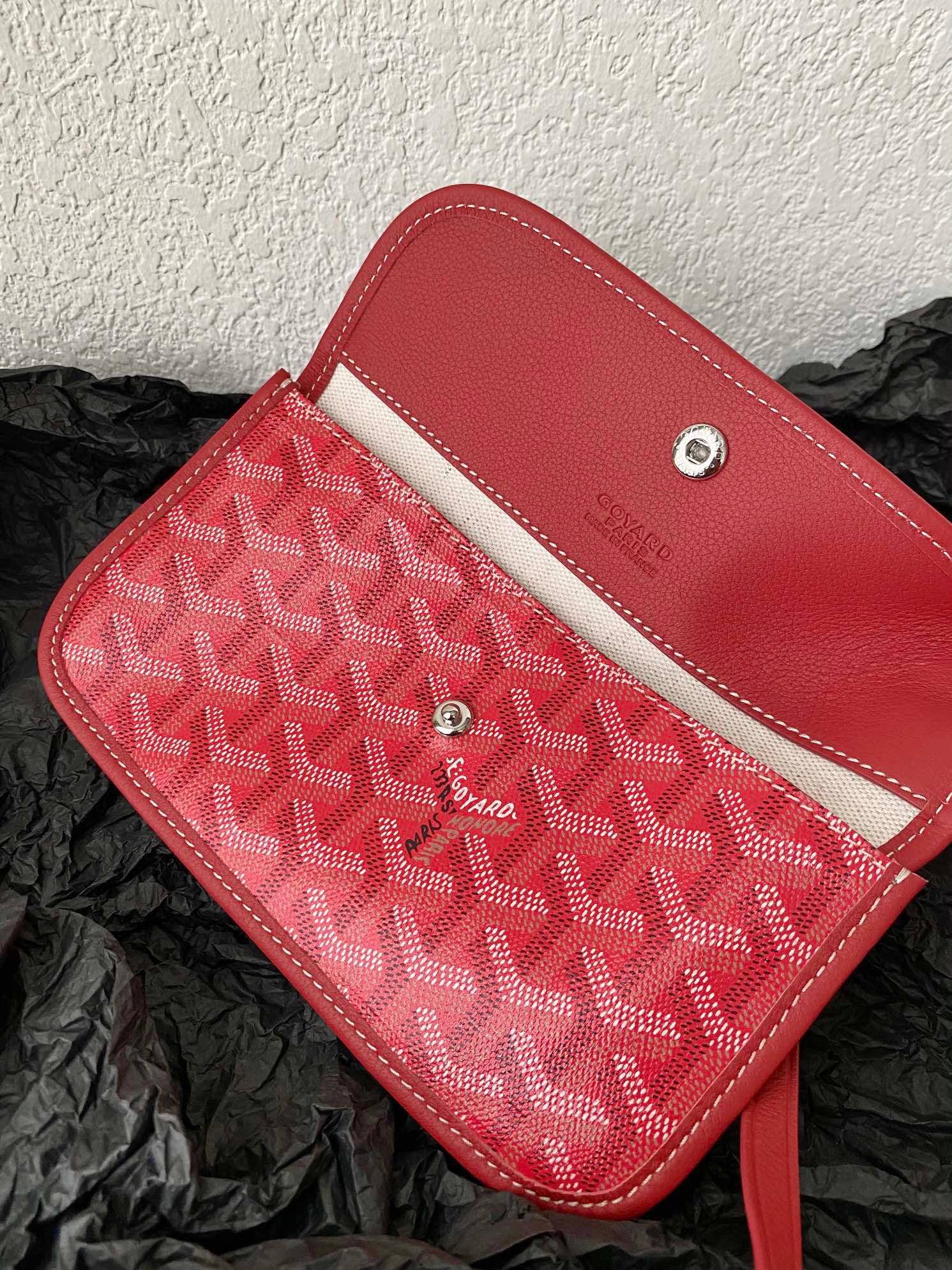 Goyard Saint Louis Gm 40Cm Red Canvas