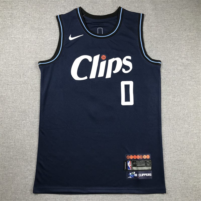 Men's Jersey 2024 Season Clippers #0 Dark Blue City Edition WESTBROOK
