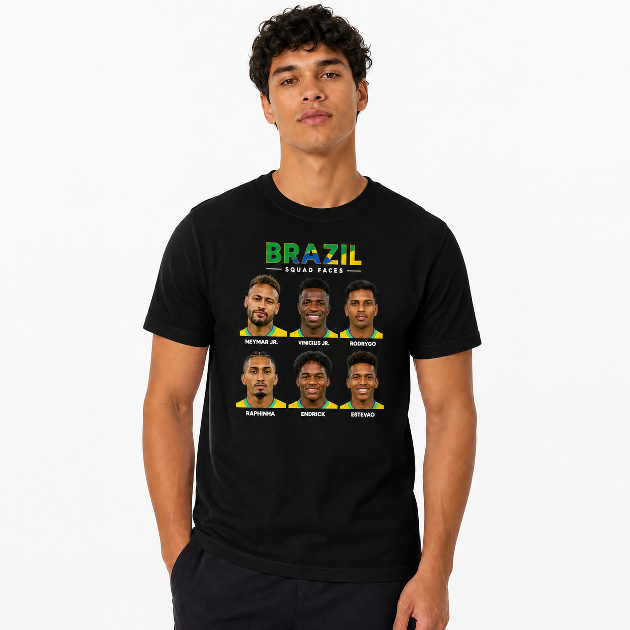 Brazilian Player Pure Cotton T-Shirt – Limited-Time Offer