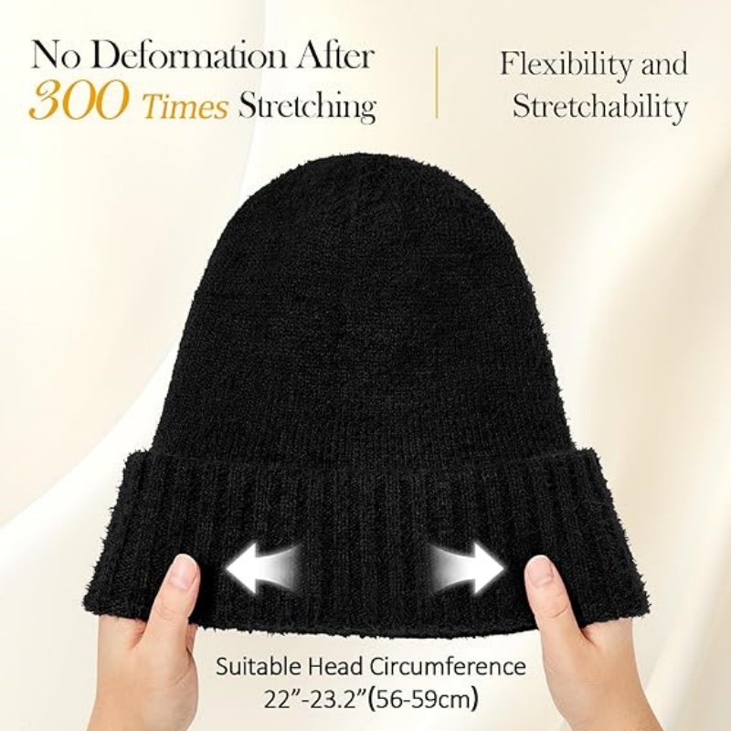 Satin Lined Slouchy Beanie Women