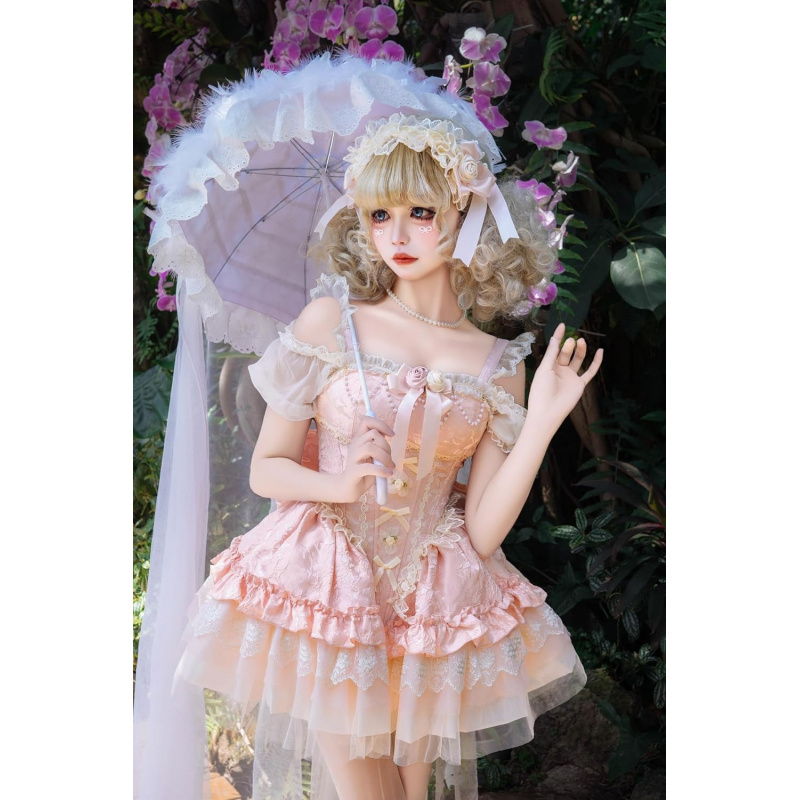 Sweet Lolita Princess Dress Ruffled Tea Party