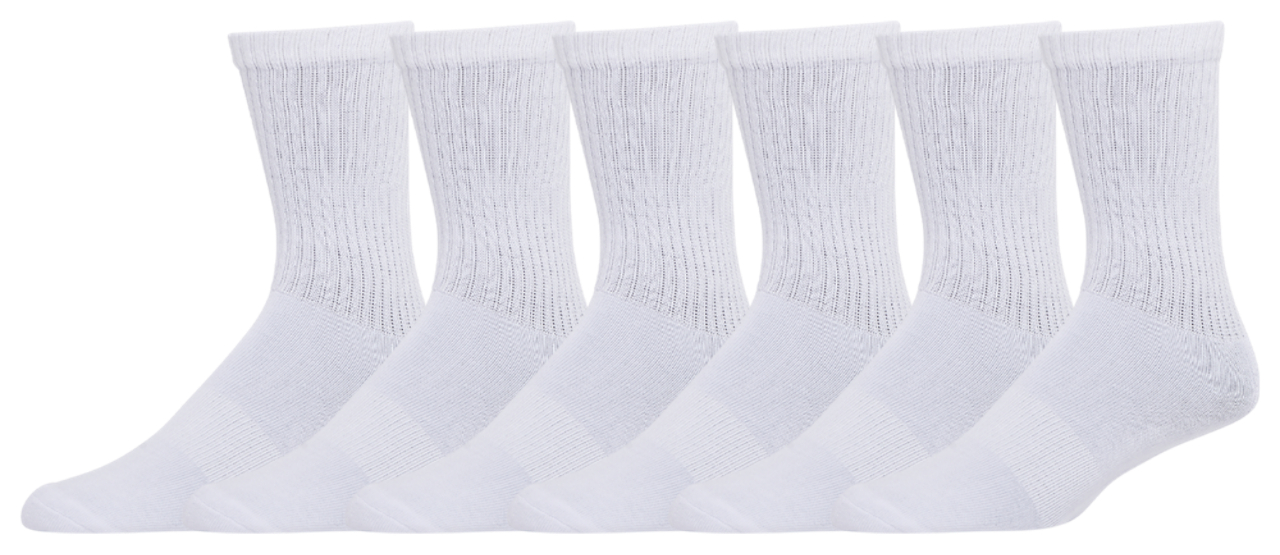 LCKR 6-Pack Athletic Half Cushion Crew Socks