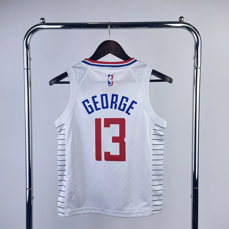 2023 NBA LA Clippers kids 13 GEORGE Basketball Jersey