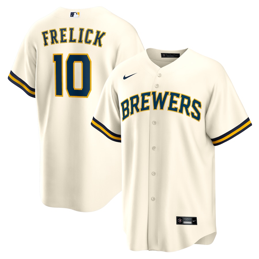Sal Frelick Milwaukee Brewers Home Player Jersey Cream
