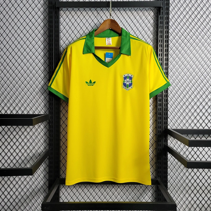Retro 1979 Brazil Home  Football jersey retro