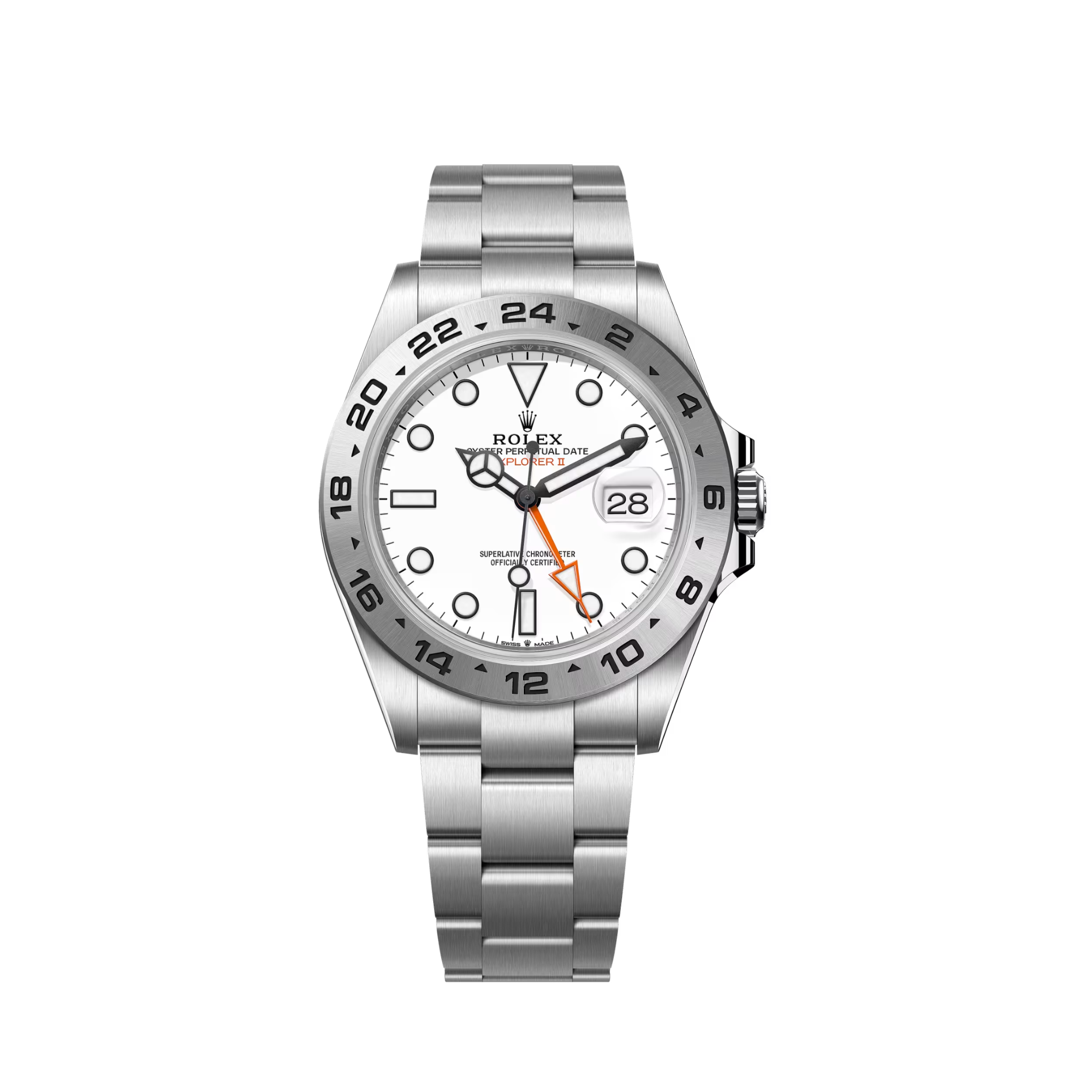 [SUPER CLONE] Rolex Explorer II Oyster 42 mm Oystersteel Reference 226570 White Dial