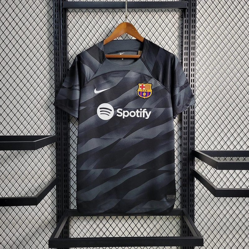 2023-24 Barcelona Black Goalkeeper  TER STEGEN IÑAKI PEÑA Football jersey