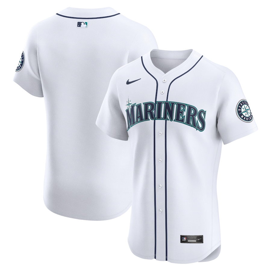 Seattle Mariners Home Elite Jersey White