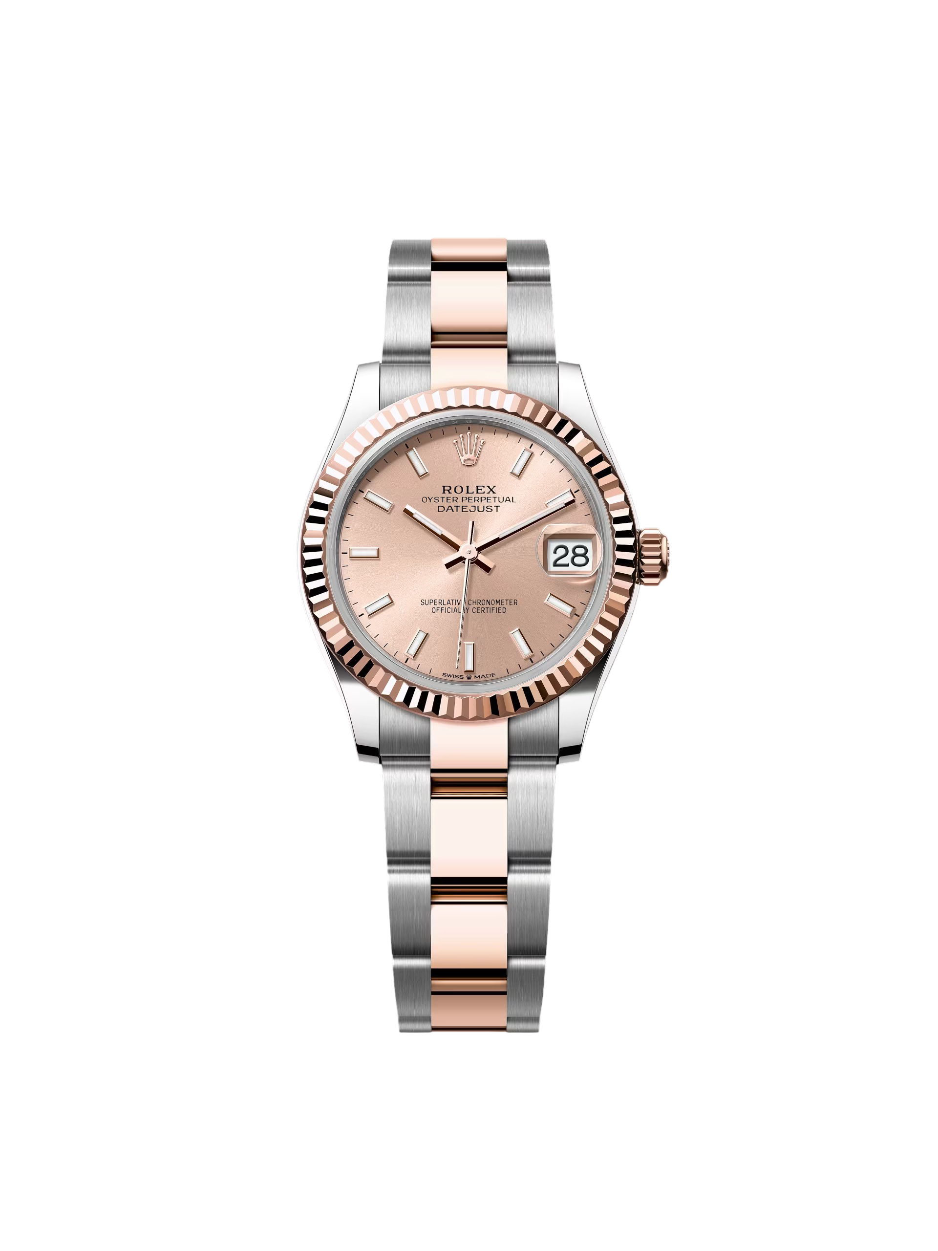 Rolex Datejust m278271-0009/0010 Rose 31mm Dial Oyster Bracelet Watch