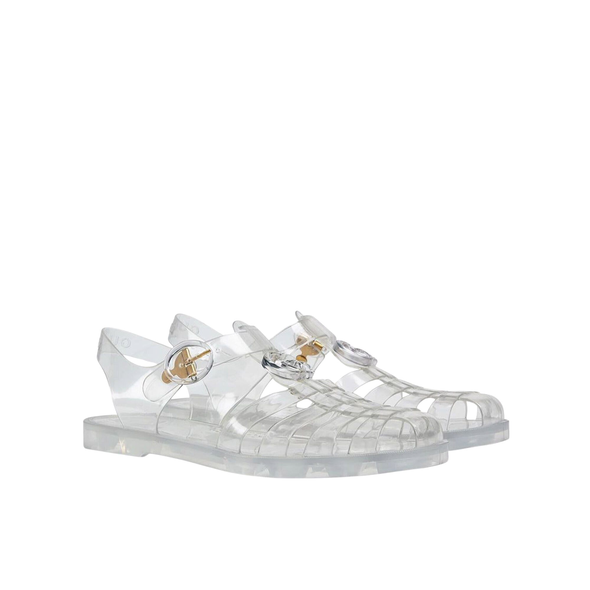 Gucci Sandal With Double G Silver 674133 Jfm00 8300