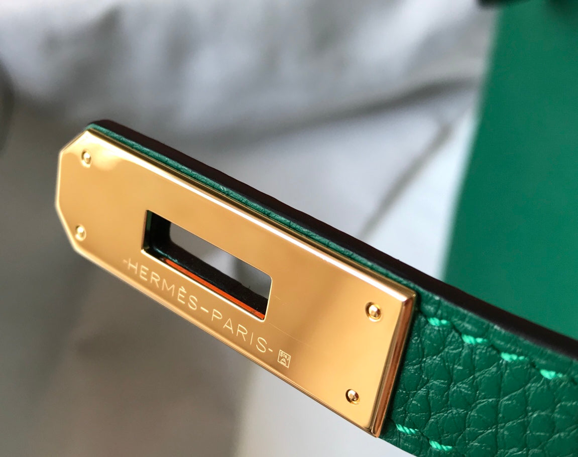 Hermes Birkin Green Togo Leather Gold Hardware