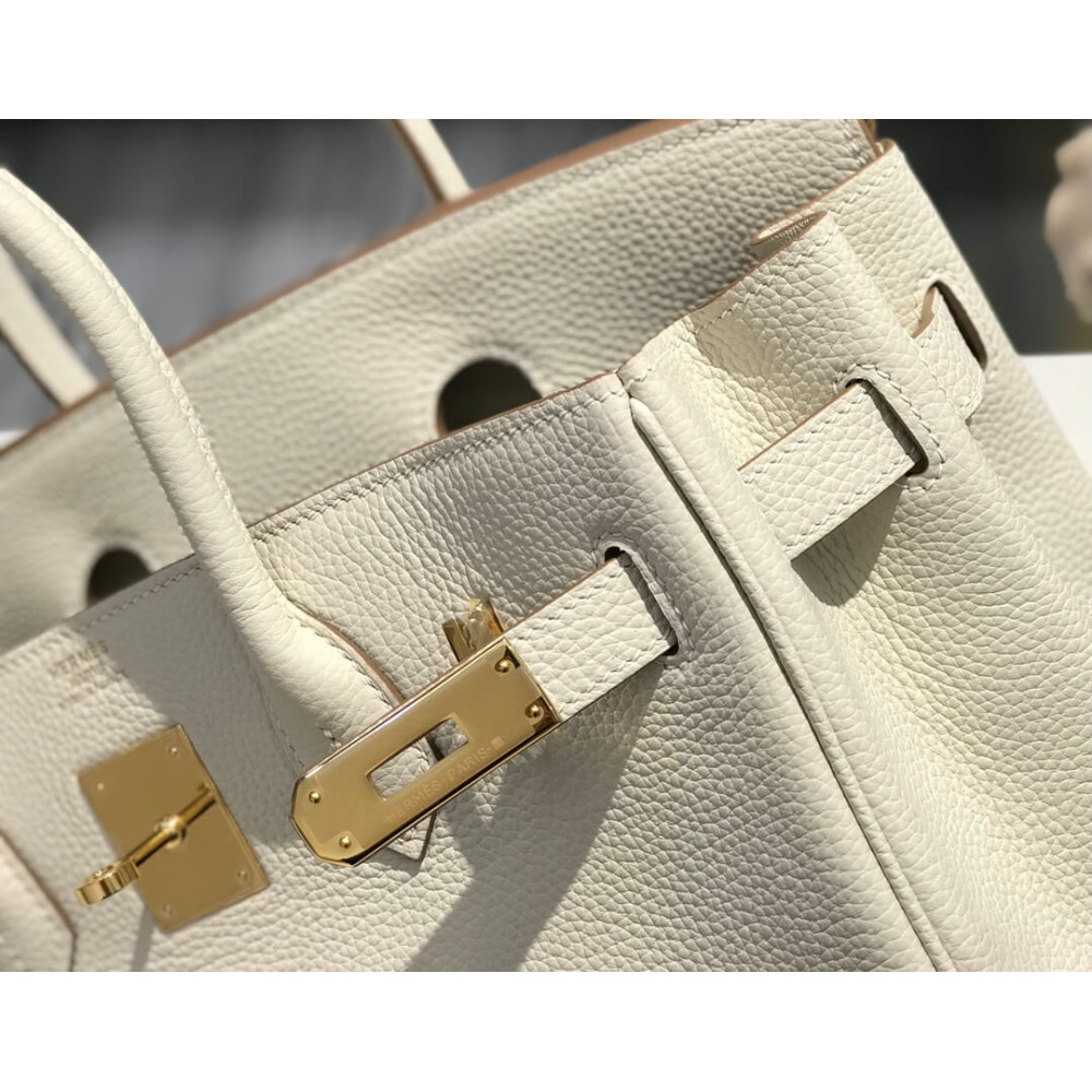Hermès Birkin 30 White Togo Leather with Gold Hardware 30cm