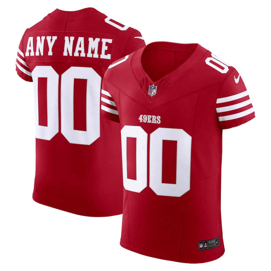 Men's Nike Scarlet San Francisco 49ers Vapor F.U.S.E. Elite Custom Jersey
