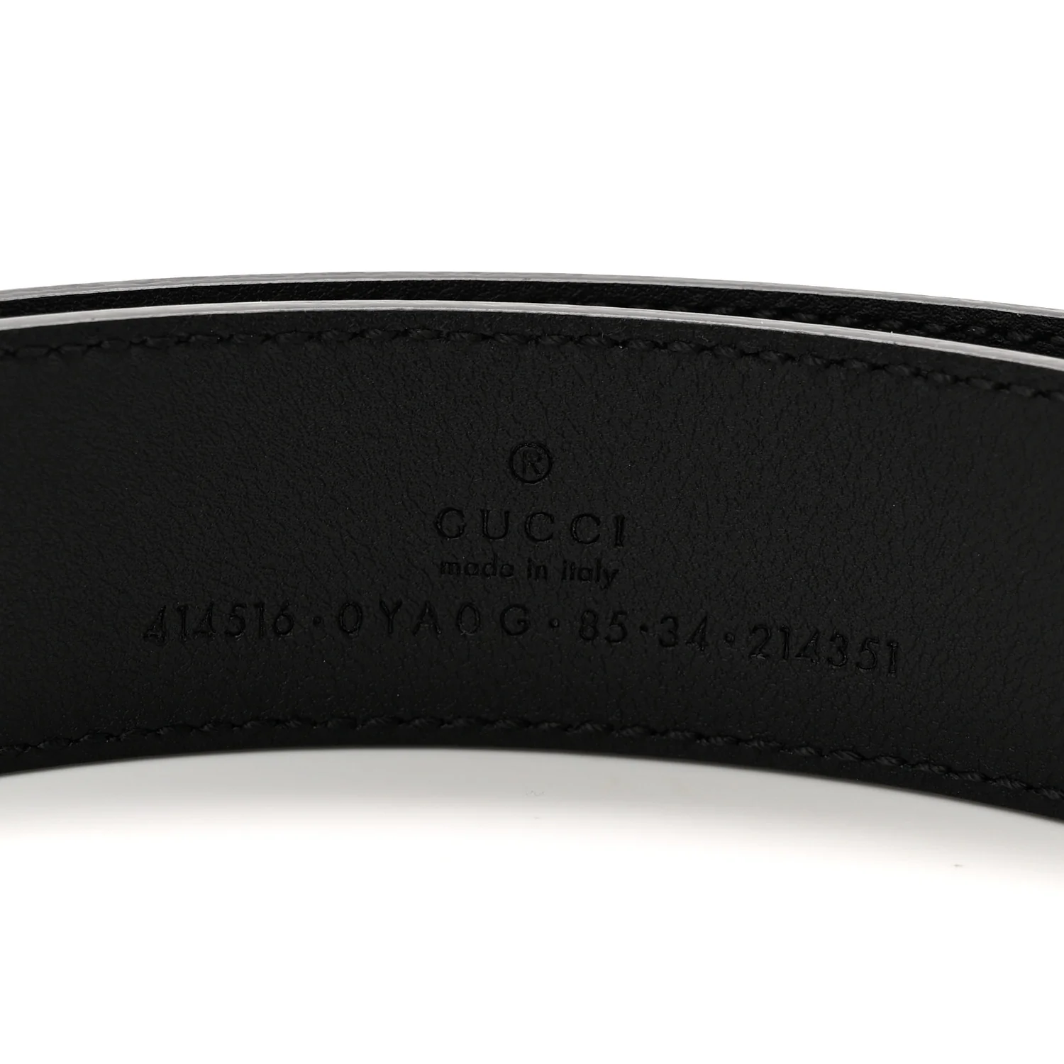 Calfskin Double G 40mm Belt 85 34 Black