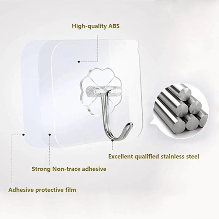 50KG Nano Sucking Hook (20PCS)