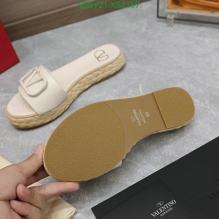 Valentino Garavani VLogo Signature Slide Sandals White