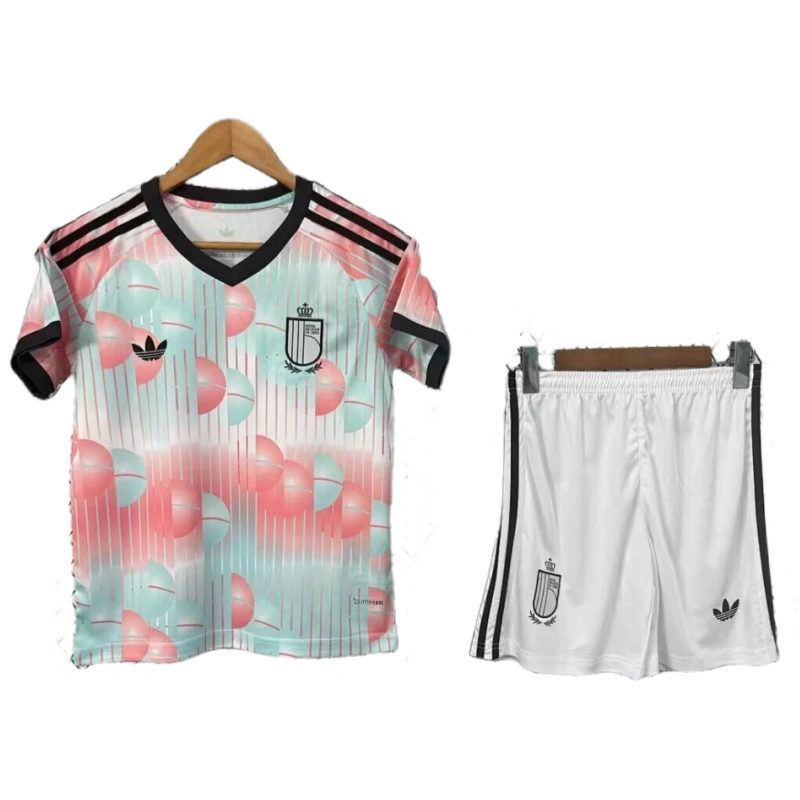 World Cup 2026 Belgium Team Away Football Jersey Kids Kits - JerseyFun