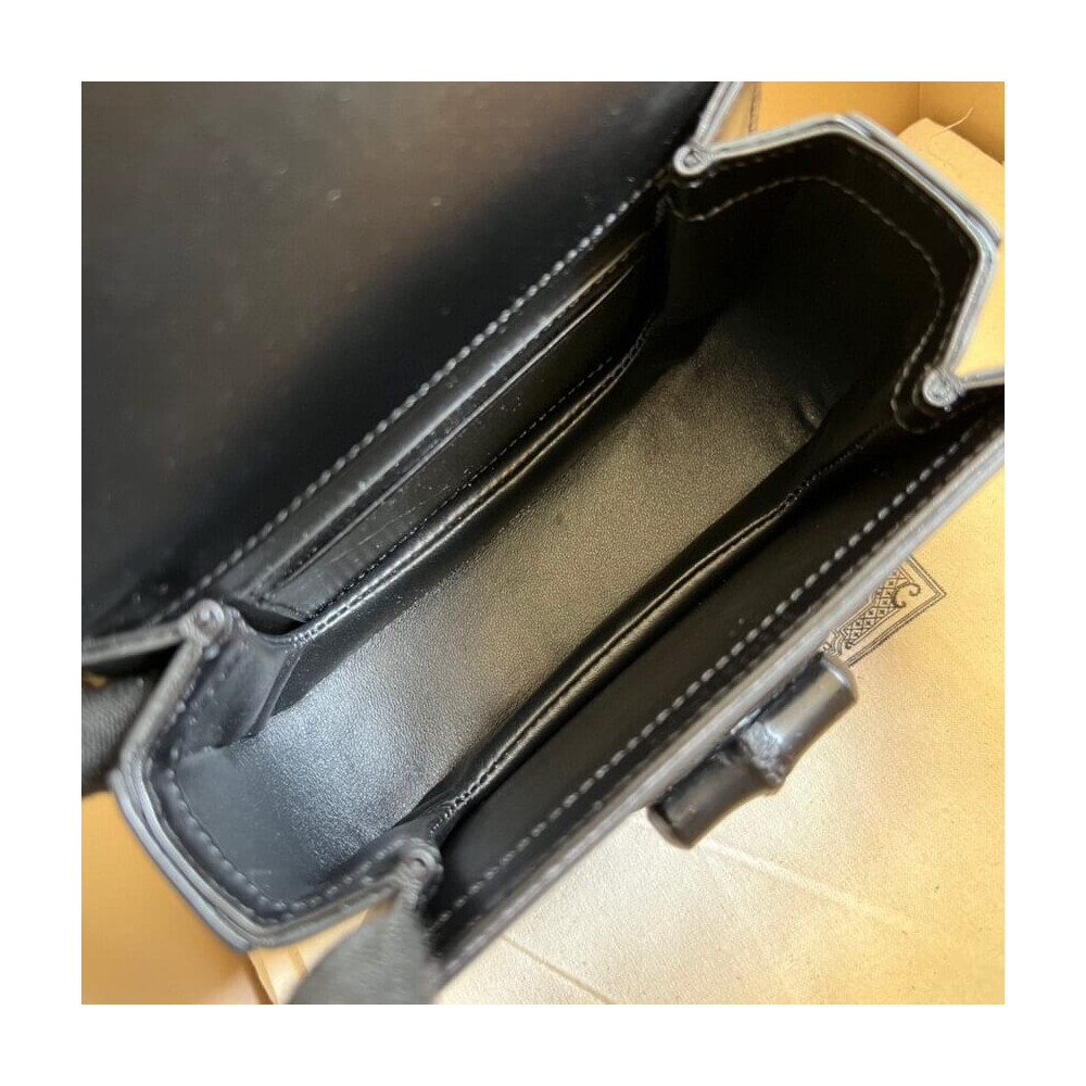 Gucci Mini Top Handle Bag with Bamboo Black