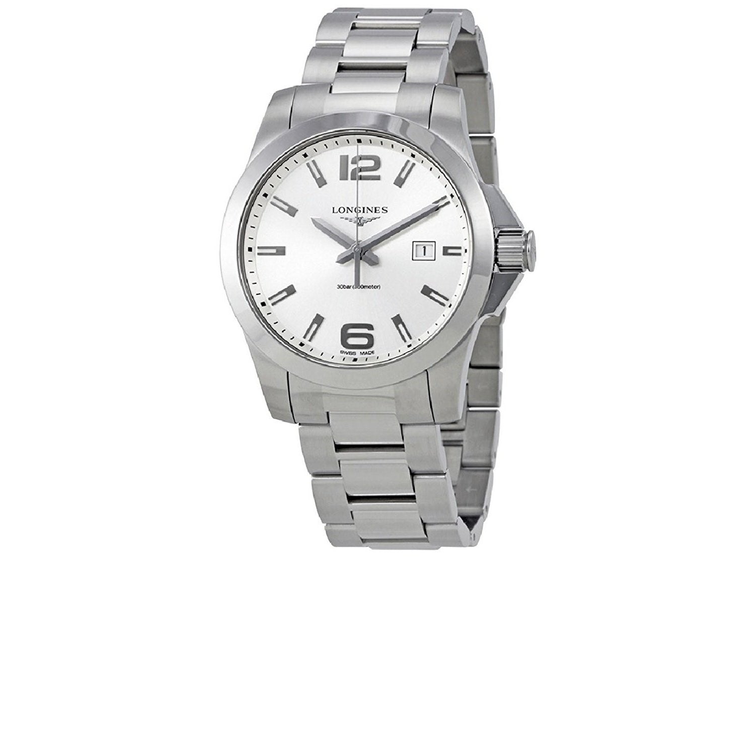 Longines Men's L3.760.4.76.6 Sport Conquest Stainless Steel Watch