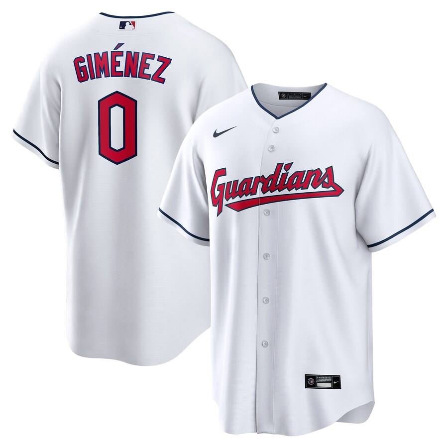 Andres Gimenez Cleveland Guardians Home Player Jersey White