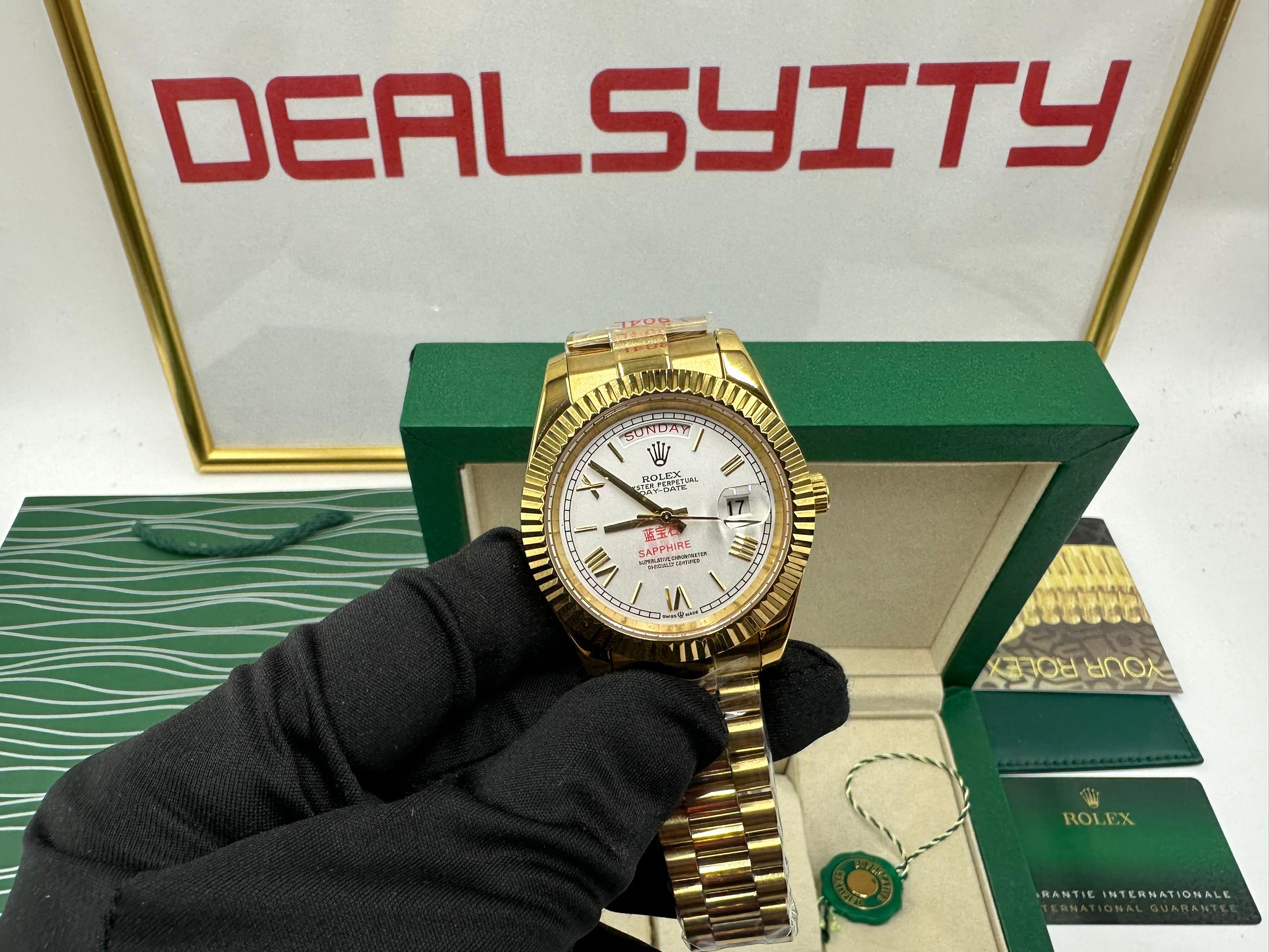 Rolex Day-Date 40 mm Silver Dial 228238