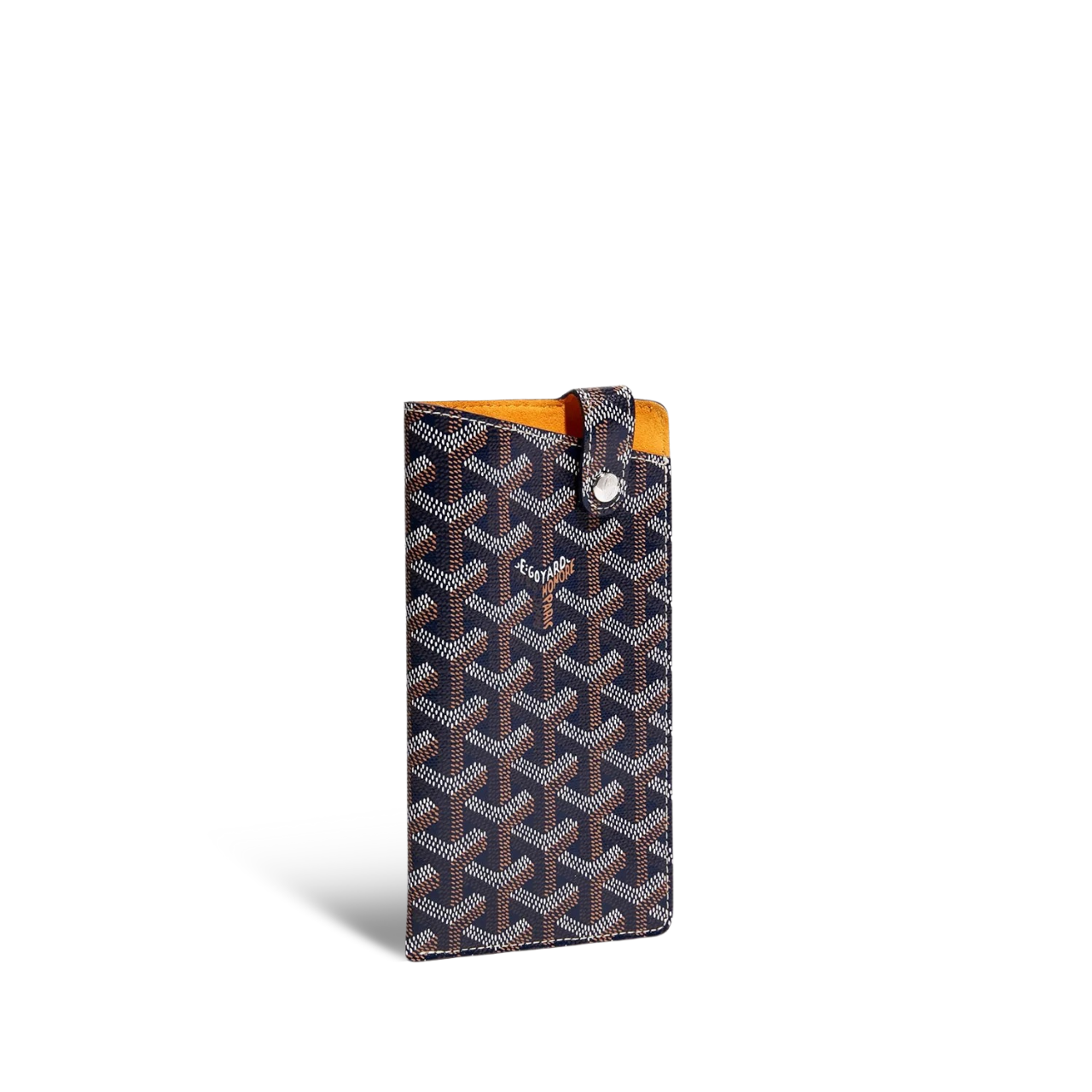 Goyard Montmartre Gm Case 18 Cm Navy Blue Goyardine Canvas