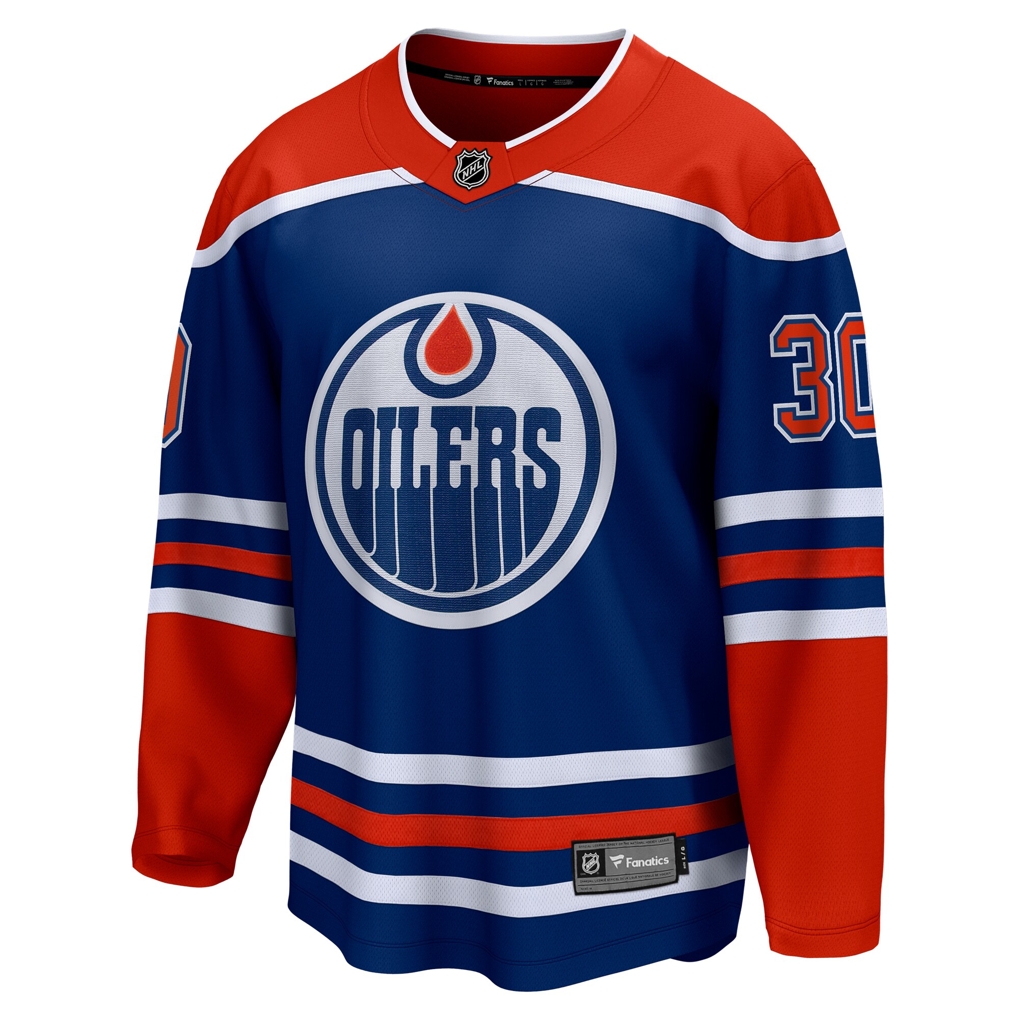 Calvin Pickard Edmonton Oilers Fanatics Home Premier Breakaway Player Jersey – Royal