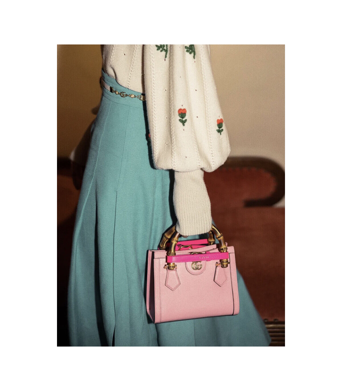 Gucci Diana Mini Tote Bag Pink