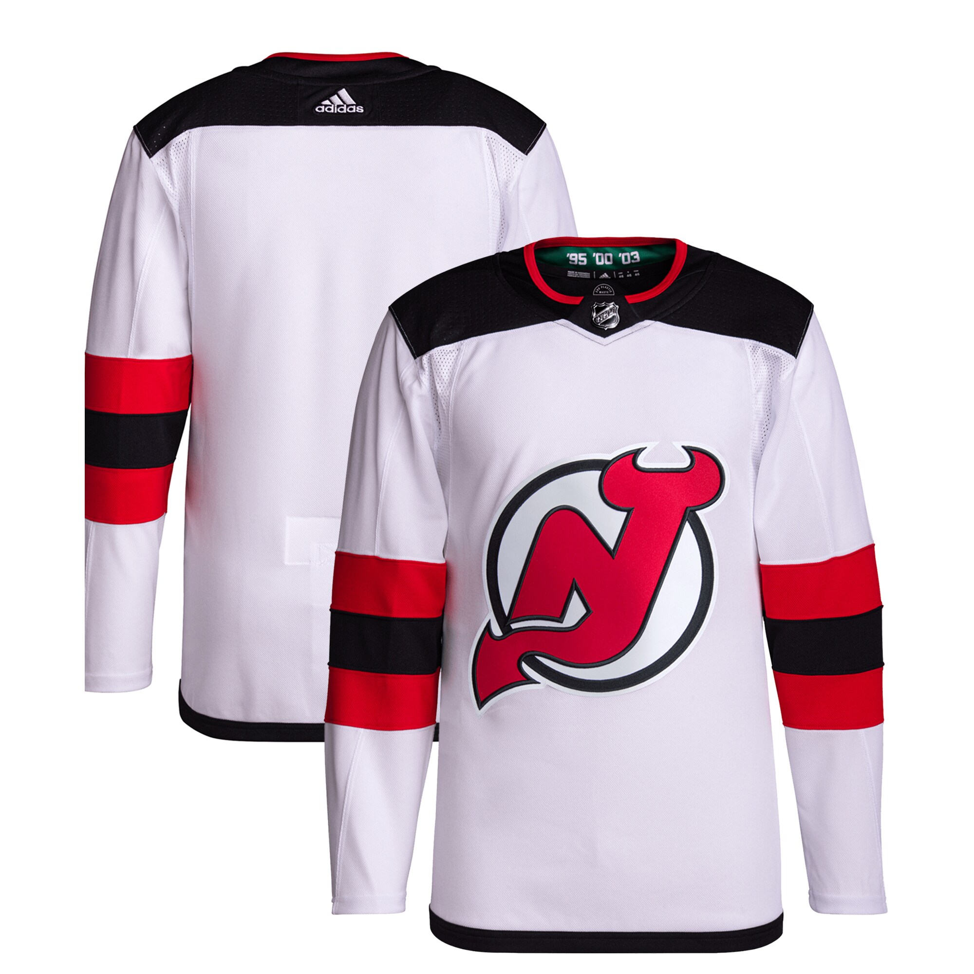 New Jersey Devils adidas Away Primegreen Authentic JerseyÂ â€“ White
