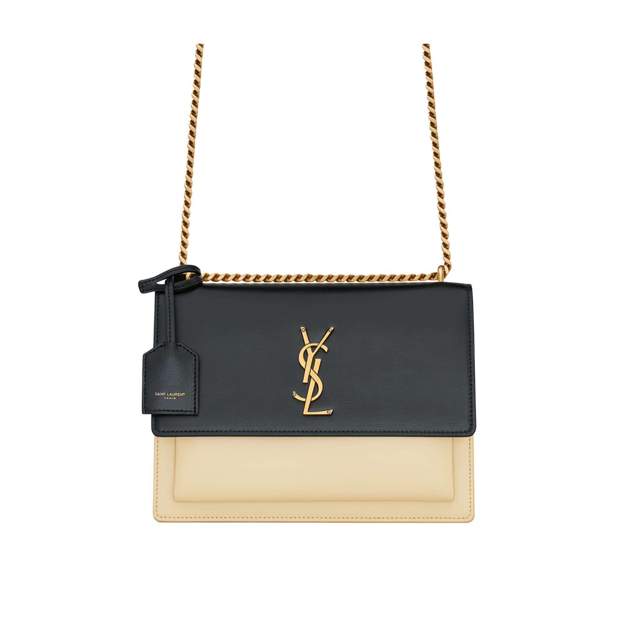 Saint Laurent Sunset Medium Chain Bag In Smooth Leather