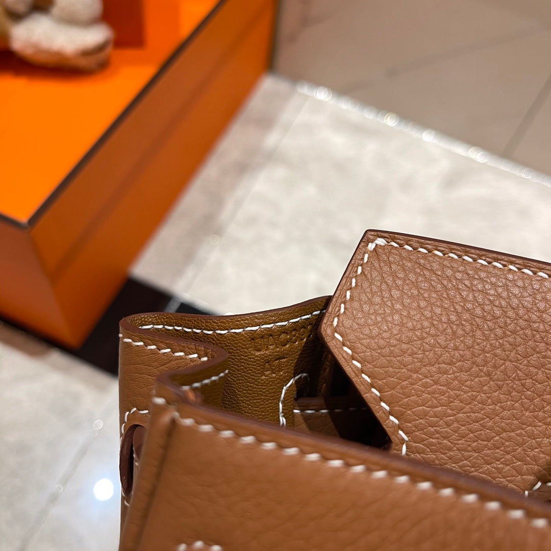Hermes Birkin 25Cm Gold Togo Leather Silver Hardware