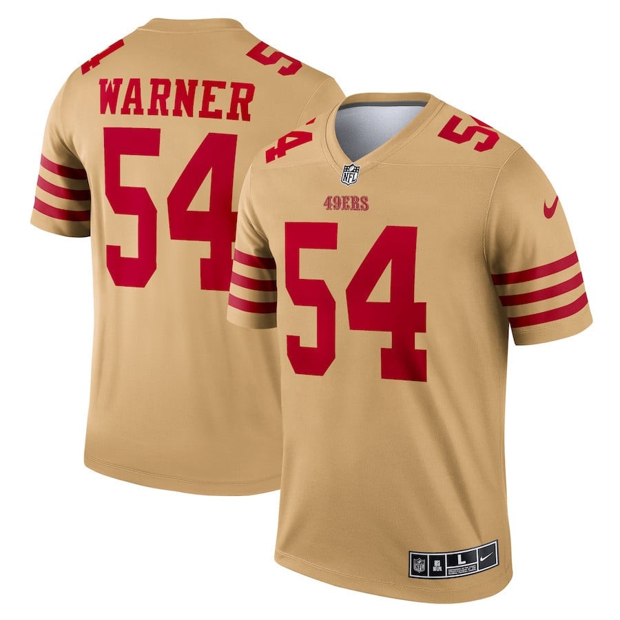 Fred Warner 54 San Francisco 49ers Inverted Legend Jersey - Gold
