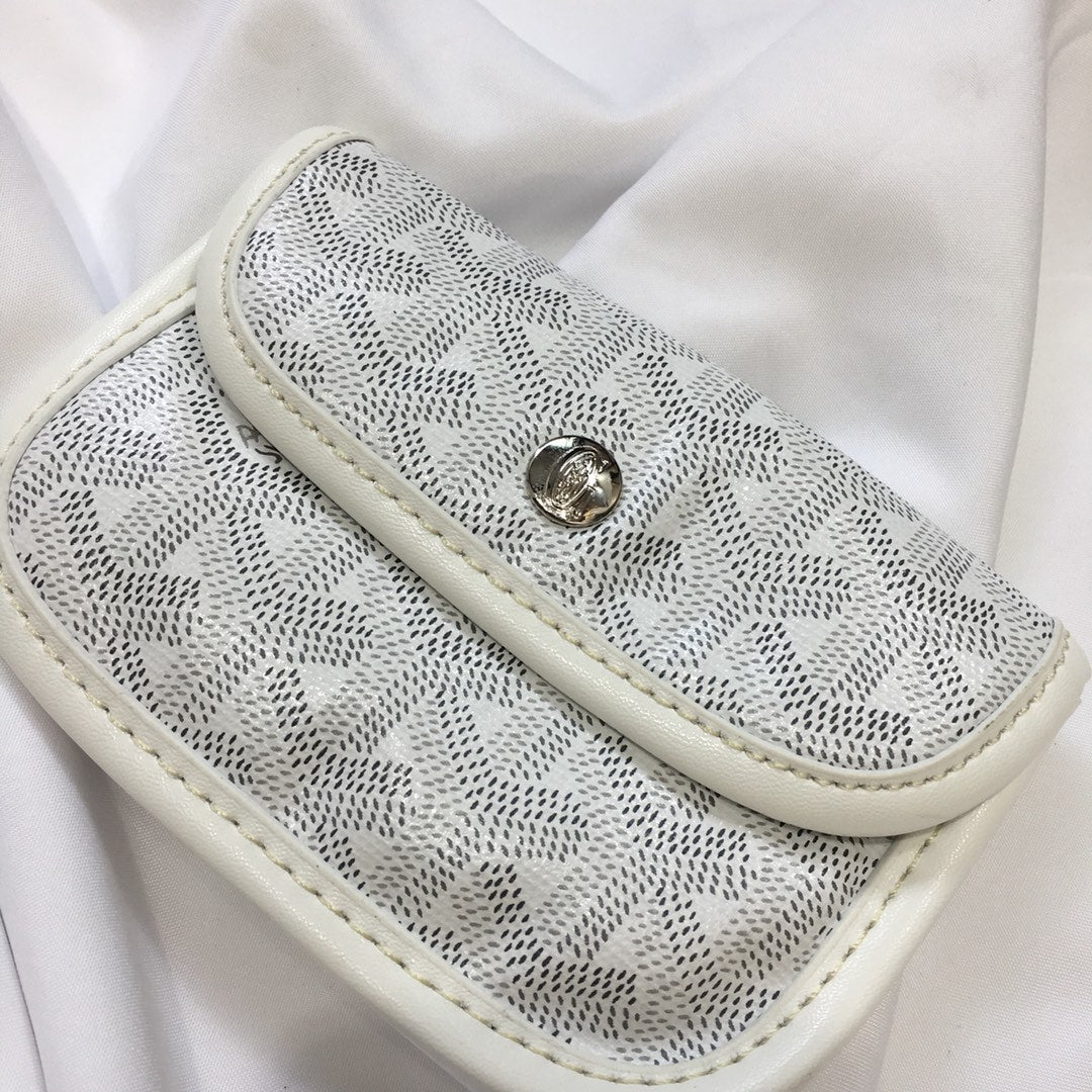 Goyard Anjou Mini Bag 20cm White Canvas
