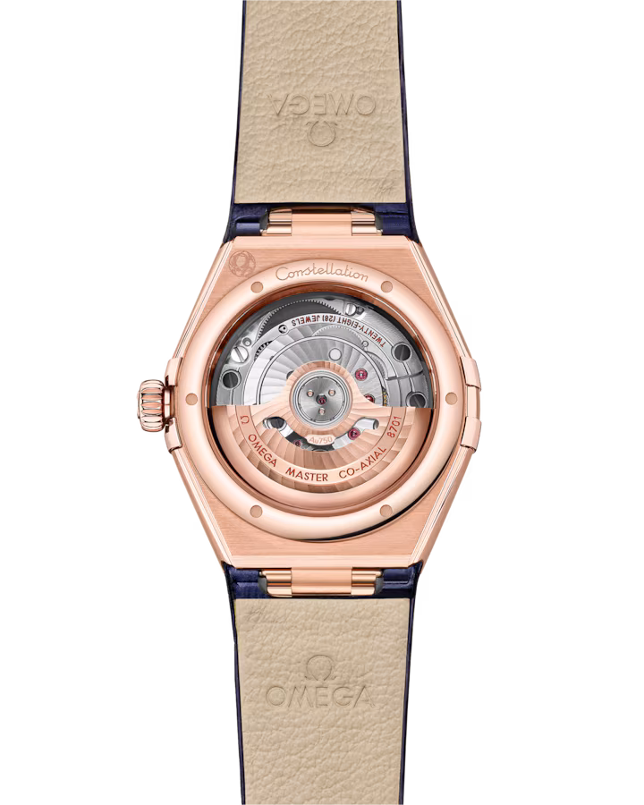 Omega Constellation Ladies' Selection 29mm Sedna™ gold on leather strap 131.53.29.20.53.003