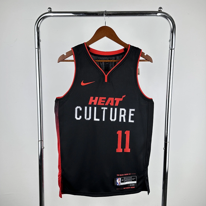 2024 NBA Miami Heat 11 JAQUEZ JR. Basketball Jersey