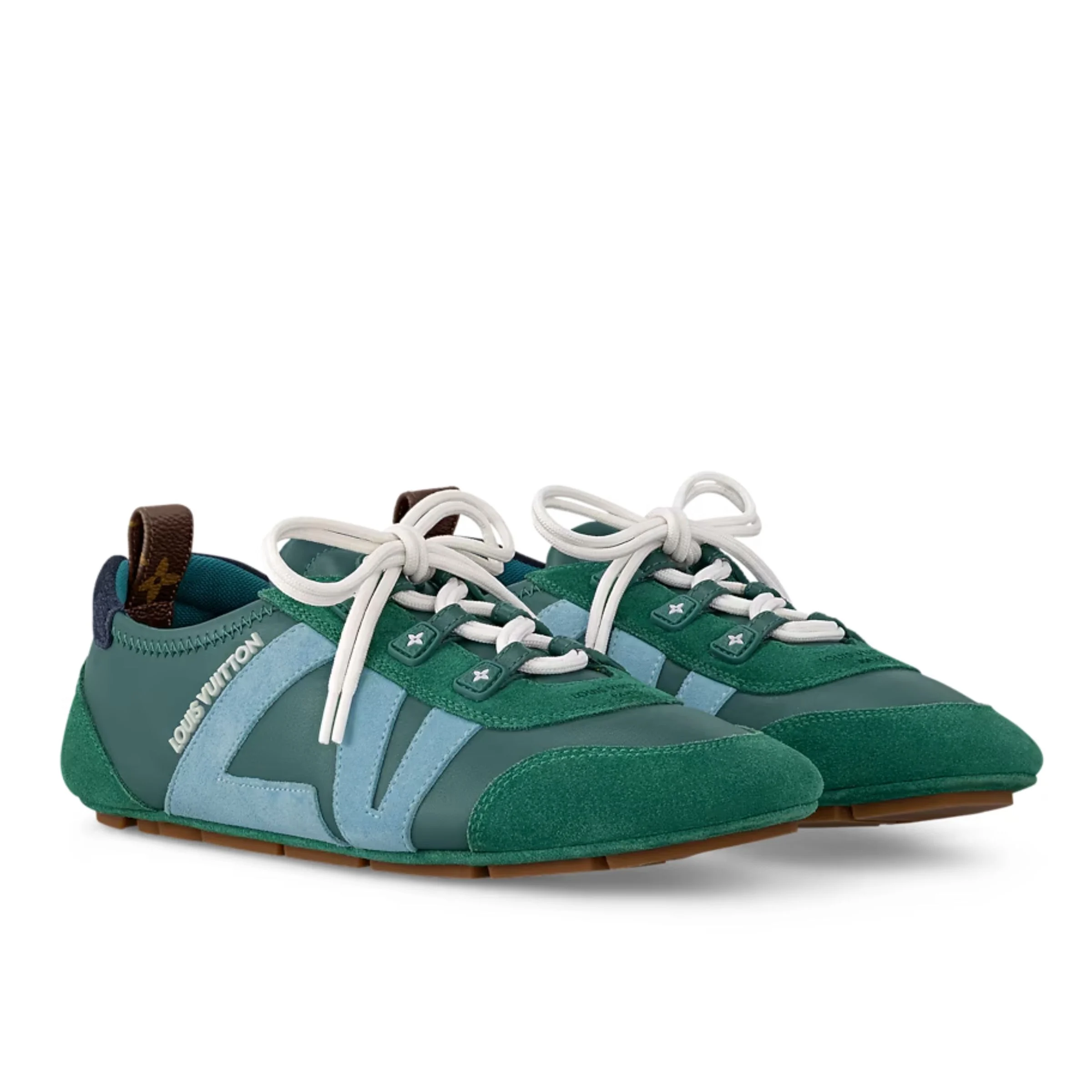 Louis Vuitton Sneakerina Green & Light Blue – Women’s Ballet-Inspired Slim Sneakers