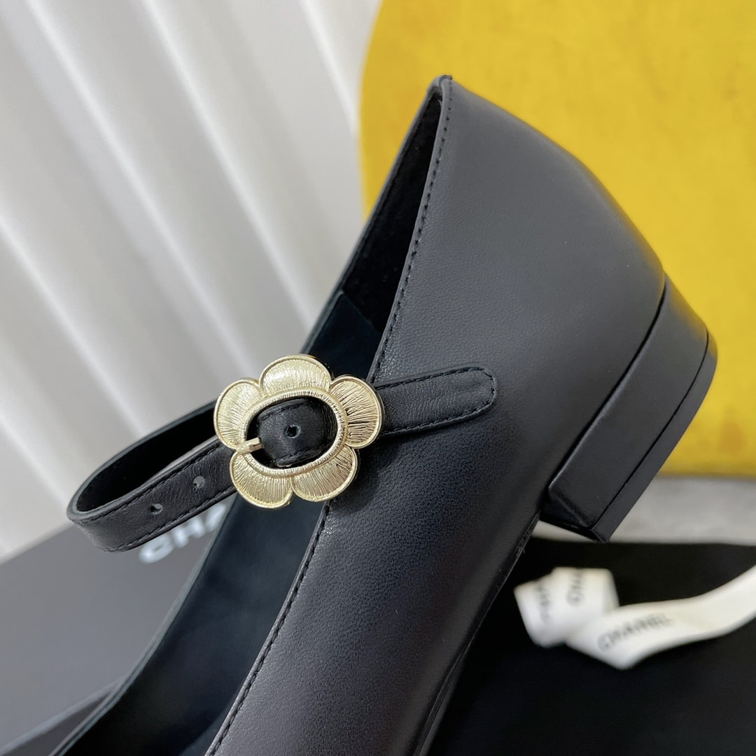 Chanel Mary Janes Black