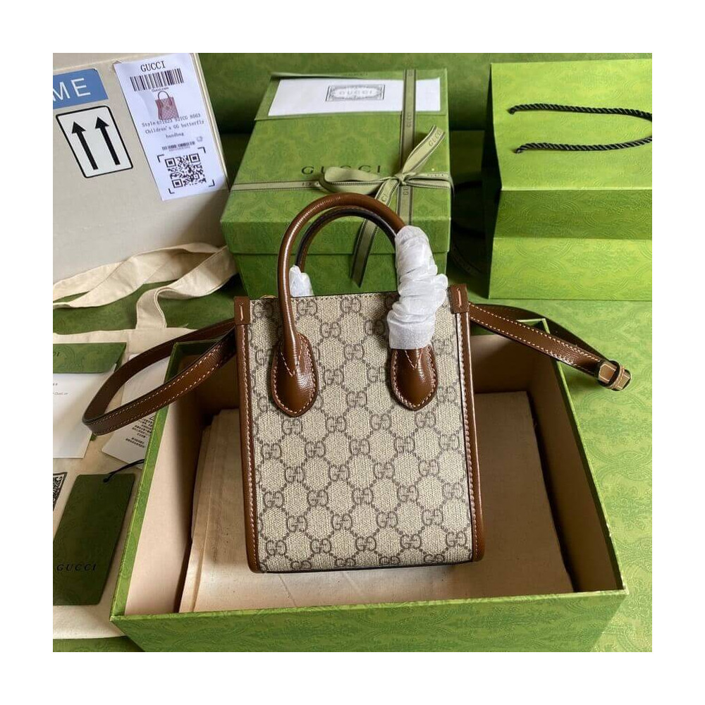 Gucci Mini Tote Bag with Interlocking G in GG Supreme