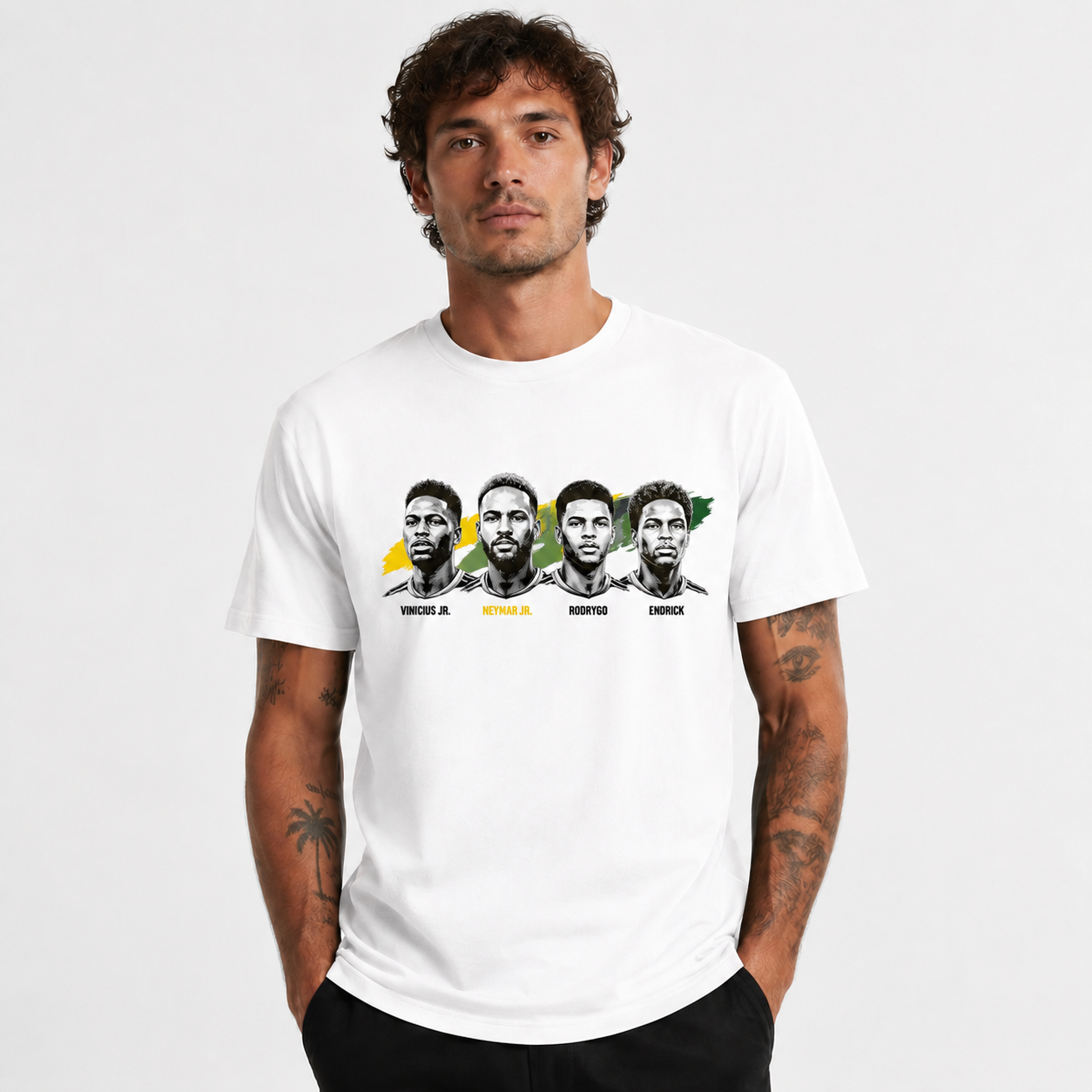 Brazilian Player Pure Cotton T-Shirt – Limited-Time Offer