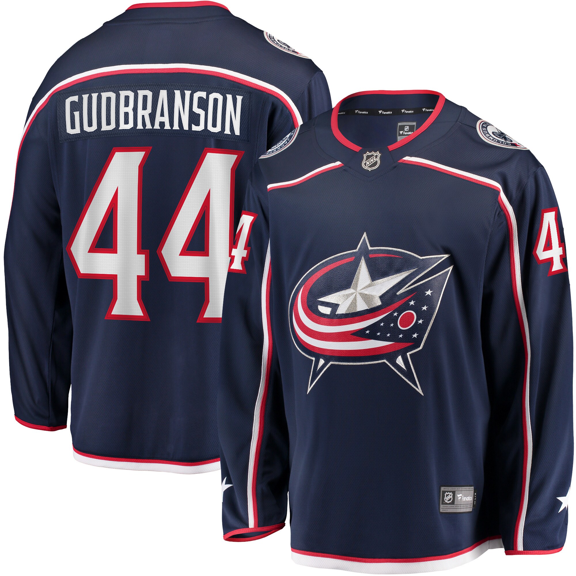 Erik Gudbranson Columbus Blue Jackets Fanatics Home Breakaway Player Jersey – Navy