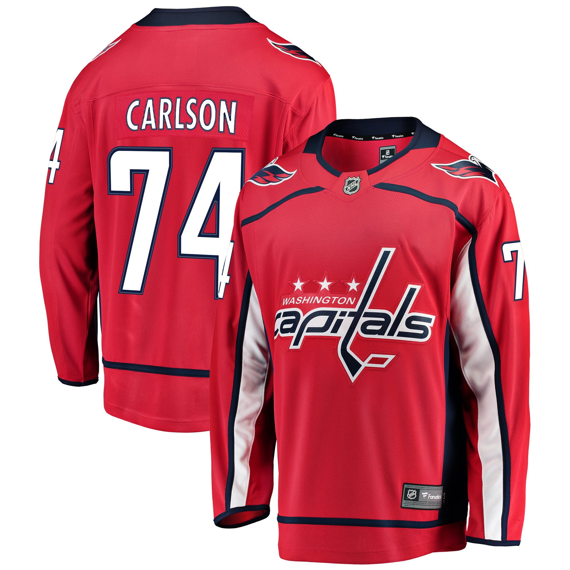 John Carlson Washington Capitals Fanatics Home Breakaway Player Jersey – Red