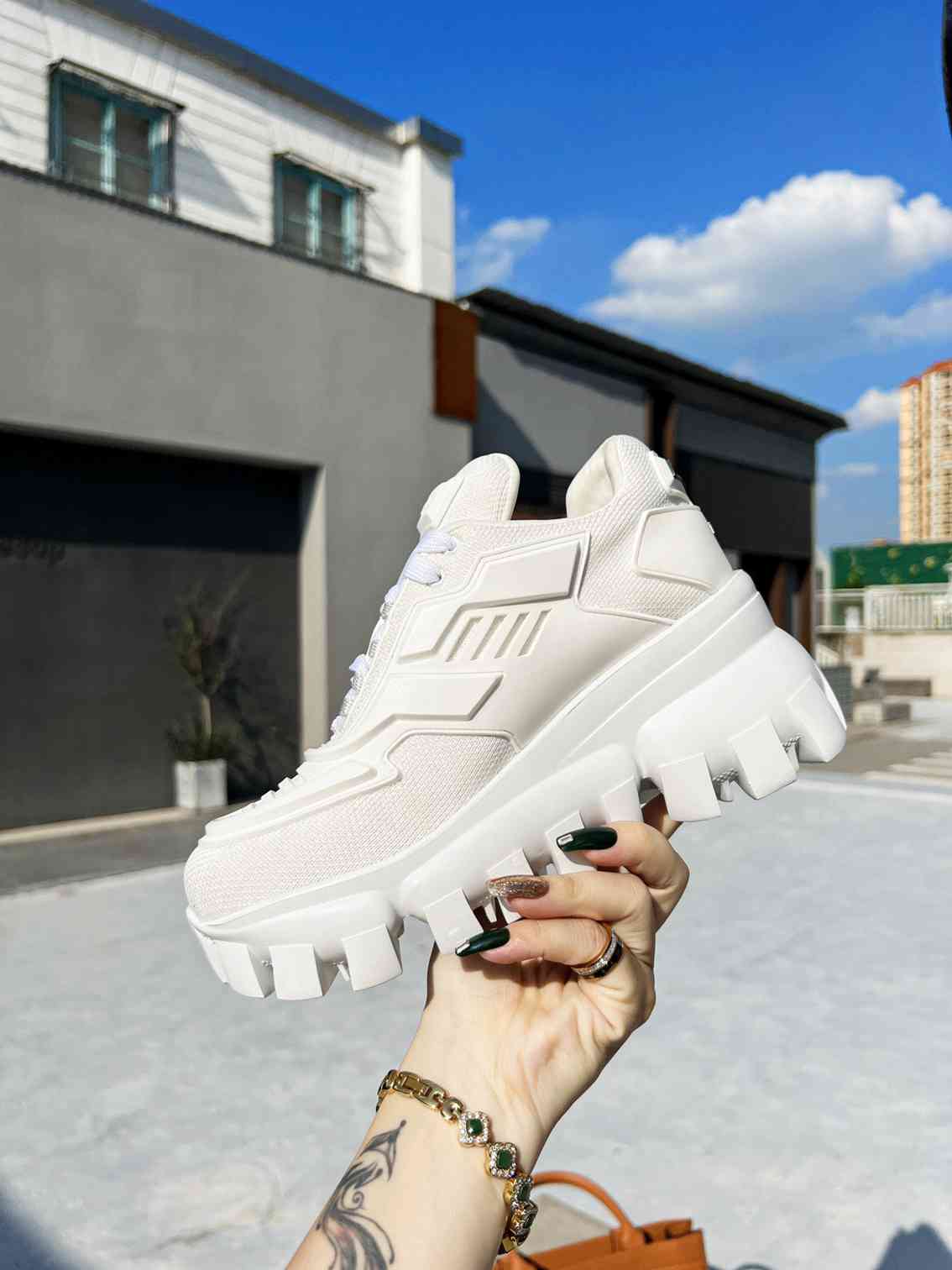 Prada Cloudbust Thunder Sneakers White 1E819L3Kr2F0009F050